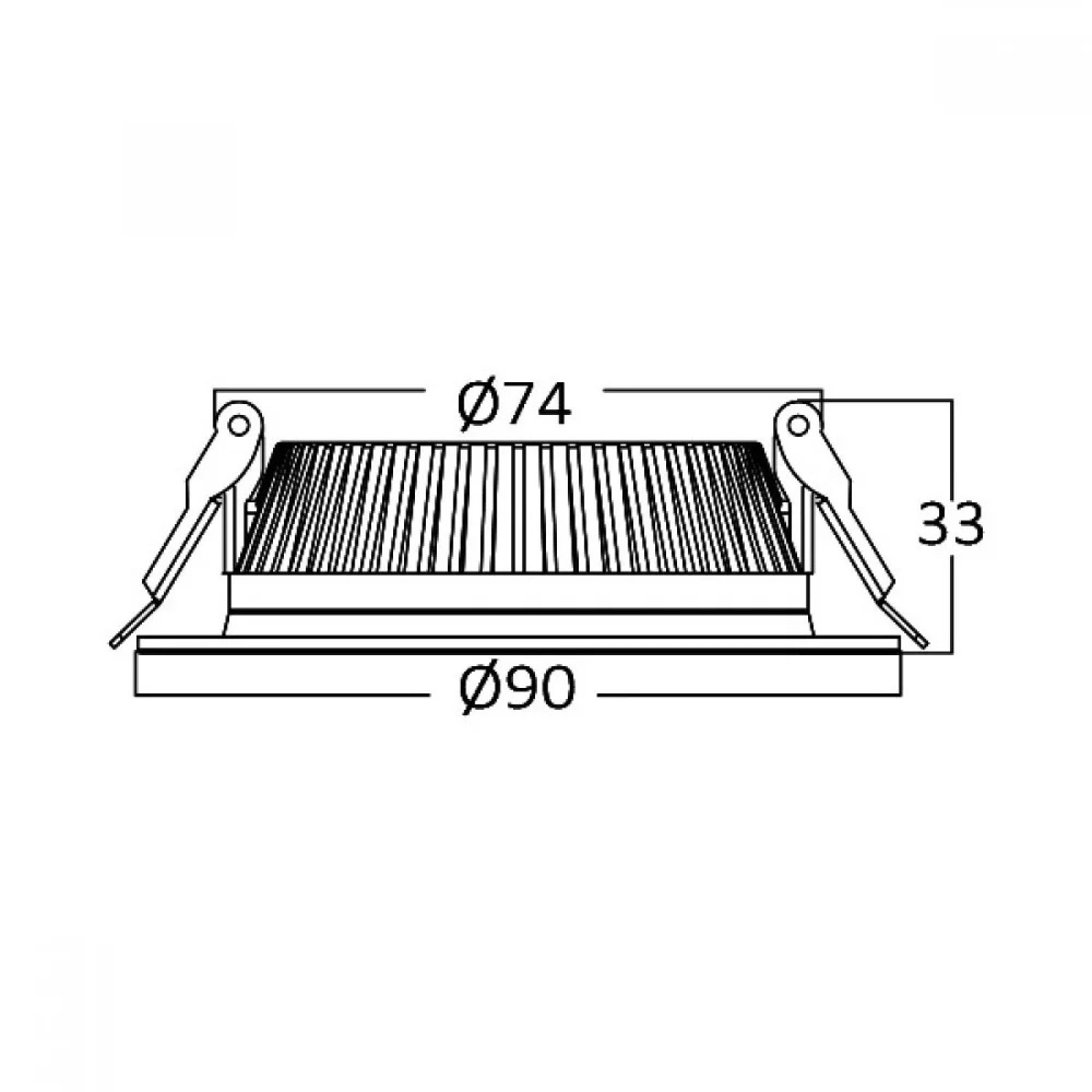 Braytron 8W Sıva Altı Faton Backlight Led Downlight Spot