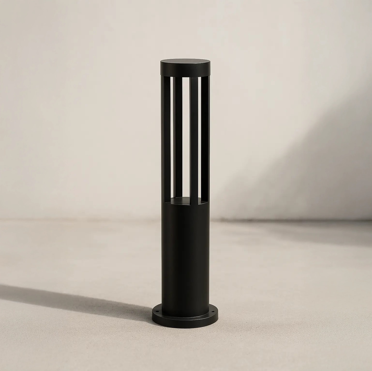 7W - 800 mm Silindir Bahçe Led Direk Siyah