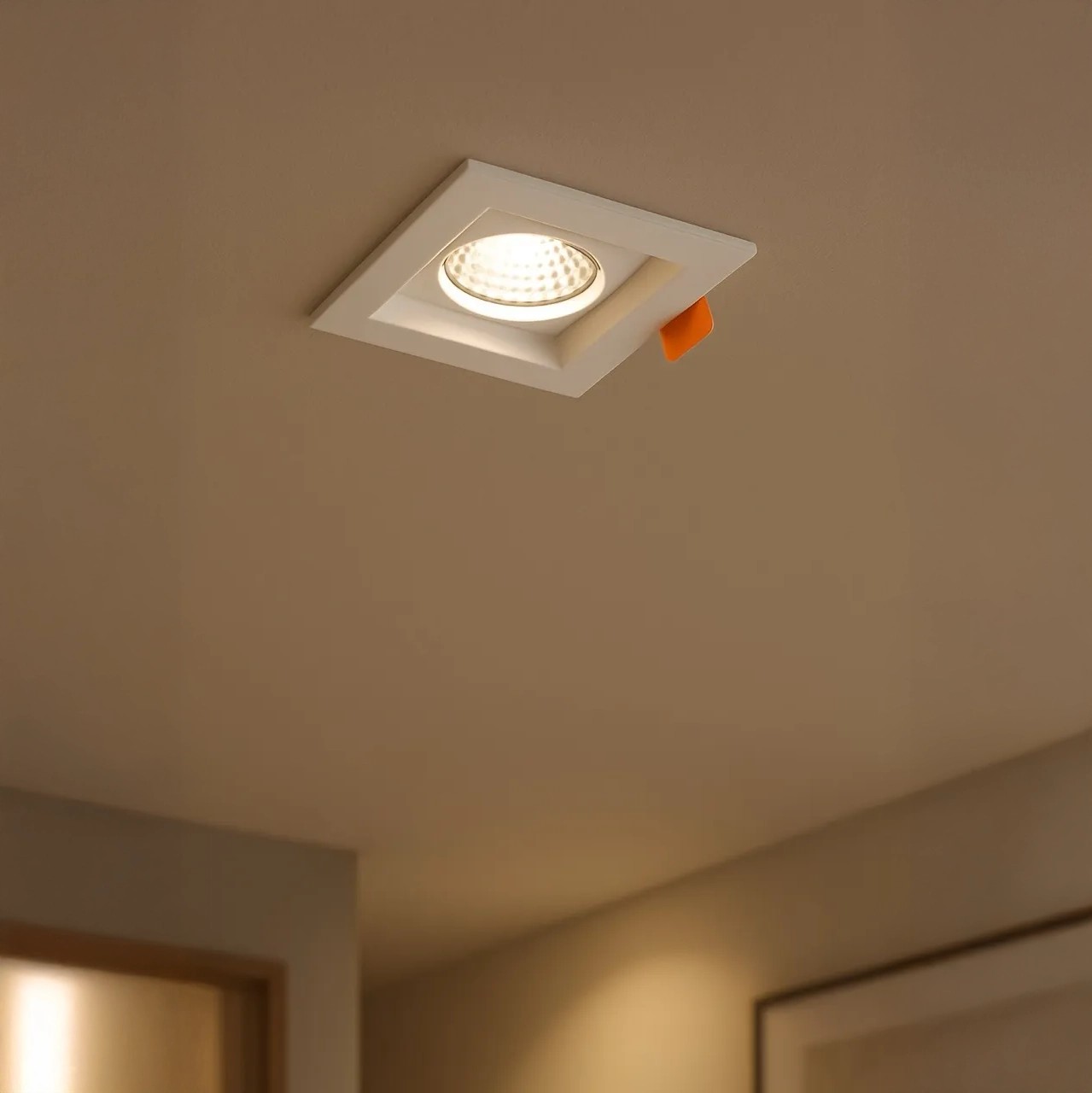 Jupiter 7W Sıva Altı Kare Sabit Led Spot - Siyah