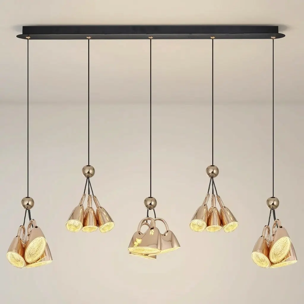 Özcan Aydınlatma 5'Lı Cog Dekoratif Led Sıralı Sarkıt