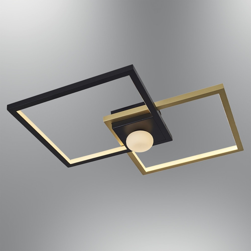 Özcan Aydınlatma 4157-5 Dekoratif Led Plafonyer - Siyah - Eskitme