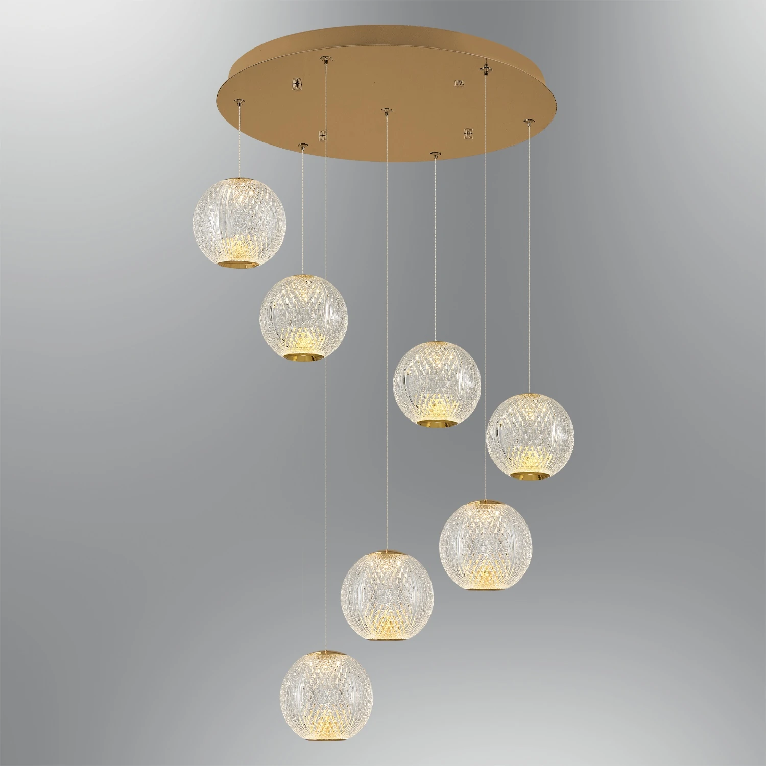 Özcan Aydınlatma 4134-7A 7'li Merkür Led Sarkıt Avize