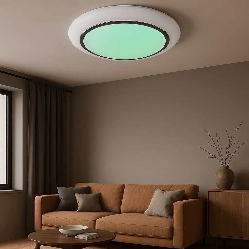 Özcan Aydınlatma 1413-2 Yuvarlak Kumadanlı Led Plafonyer RGB