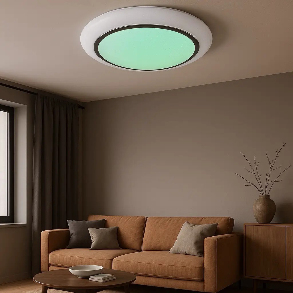 Özcan Aydınlatma 1413-2 Yuvarlak Kumadanlı Led Plafonyer RGB
