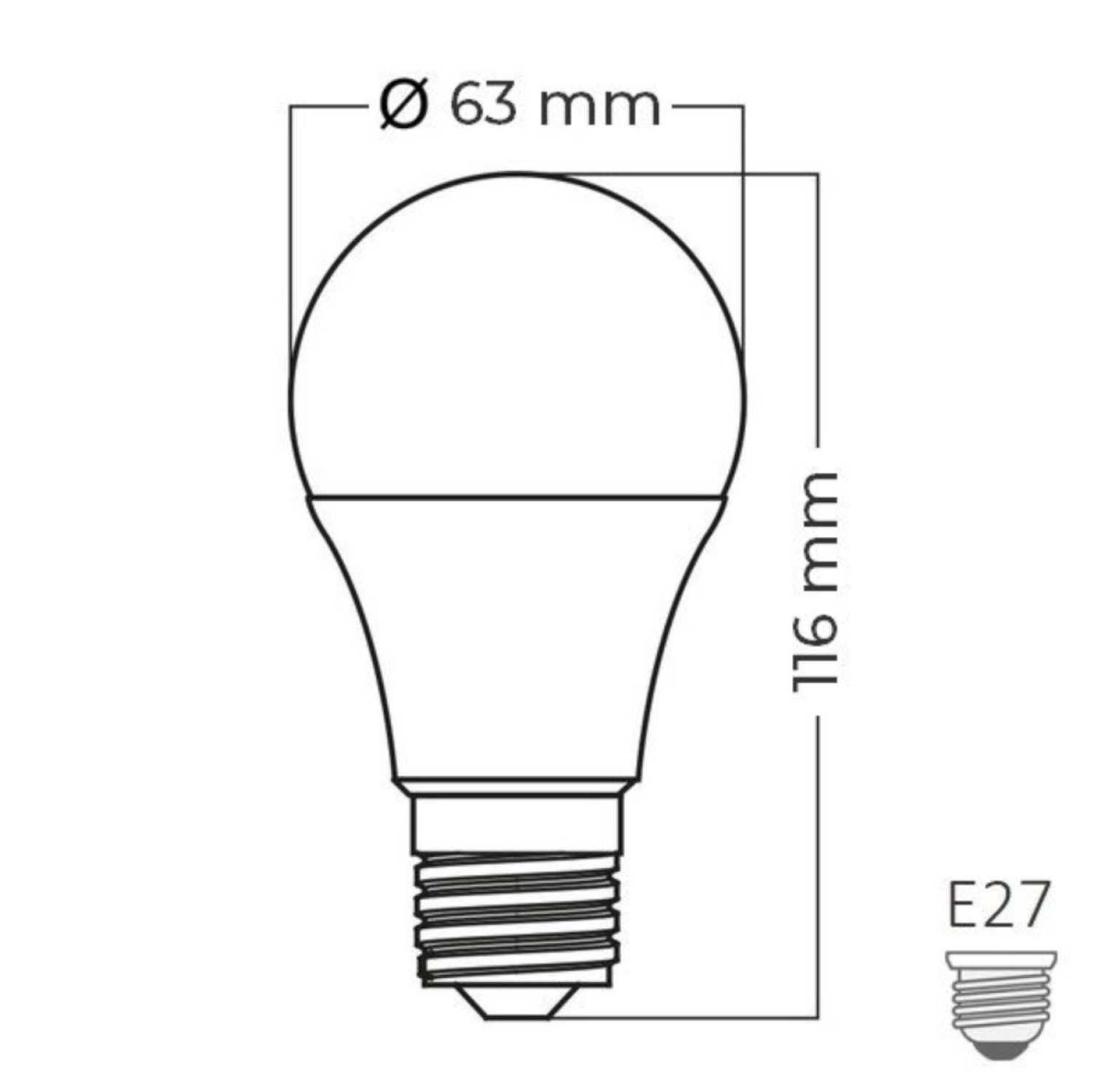 Braytron 14W A60 E27 6500K Led Ampül