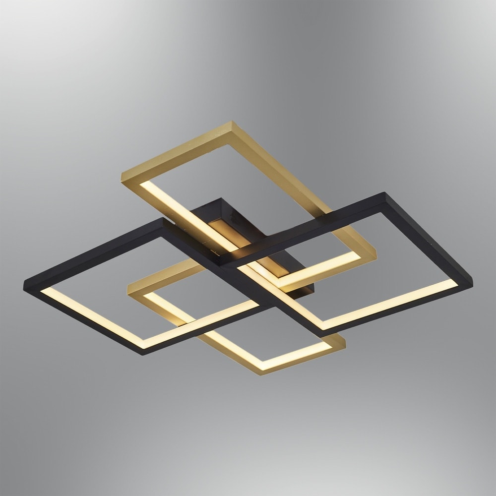 Özcan Aydınlatma 4158-2 Dekoratif Square B. Led Plafonyer - Eskitme