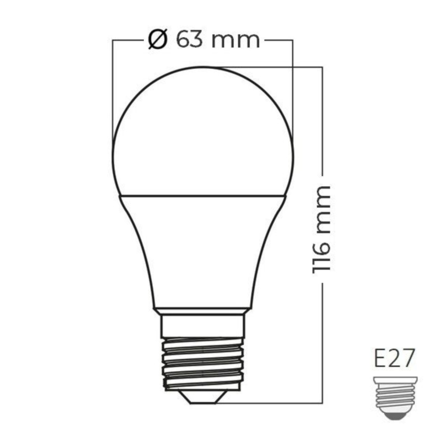 Braytron 14W A60 E27 3000K Led Ampül