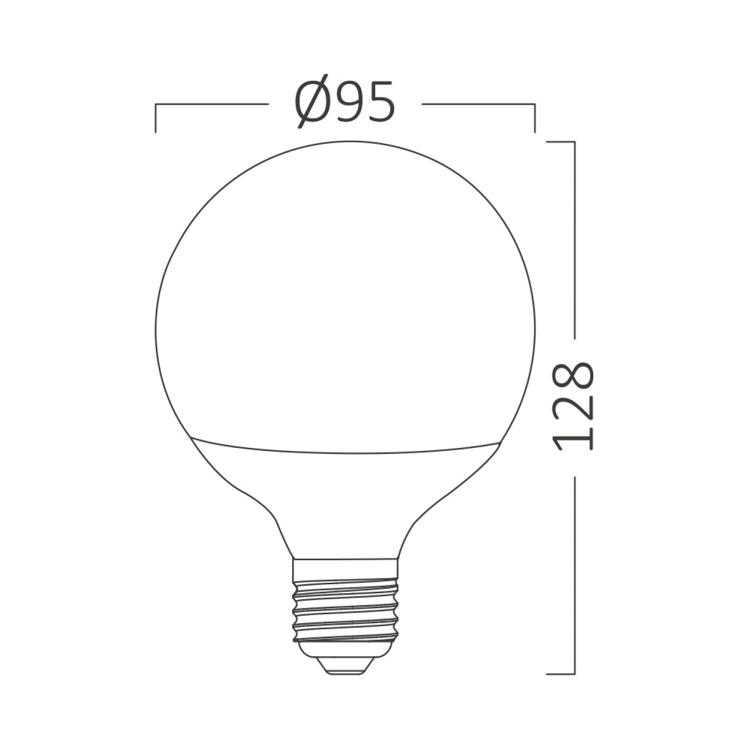 Braytron 14W G95 E27 6500K Glop Led Ampül