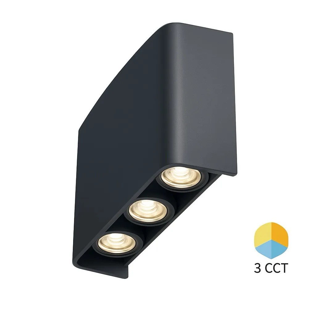 Braytron Vector 6W Led Duvar Aplik Antrasit 3 Renk