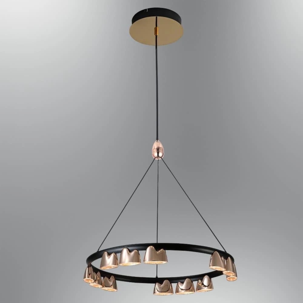 60 Cm Cog Dekoratif Led Avize