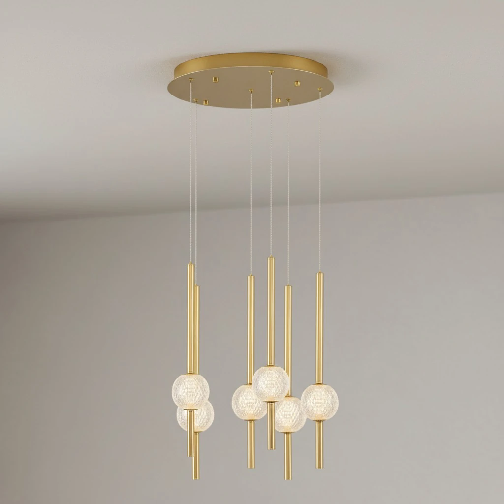 Özcan Aydınlatma 4133-6A 6'lı Modern Çubuk Led Sarkıt Avize