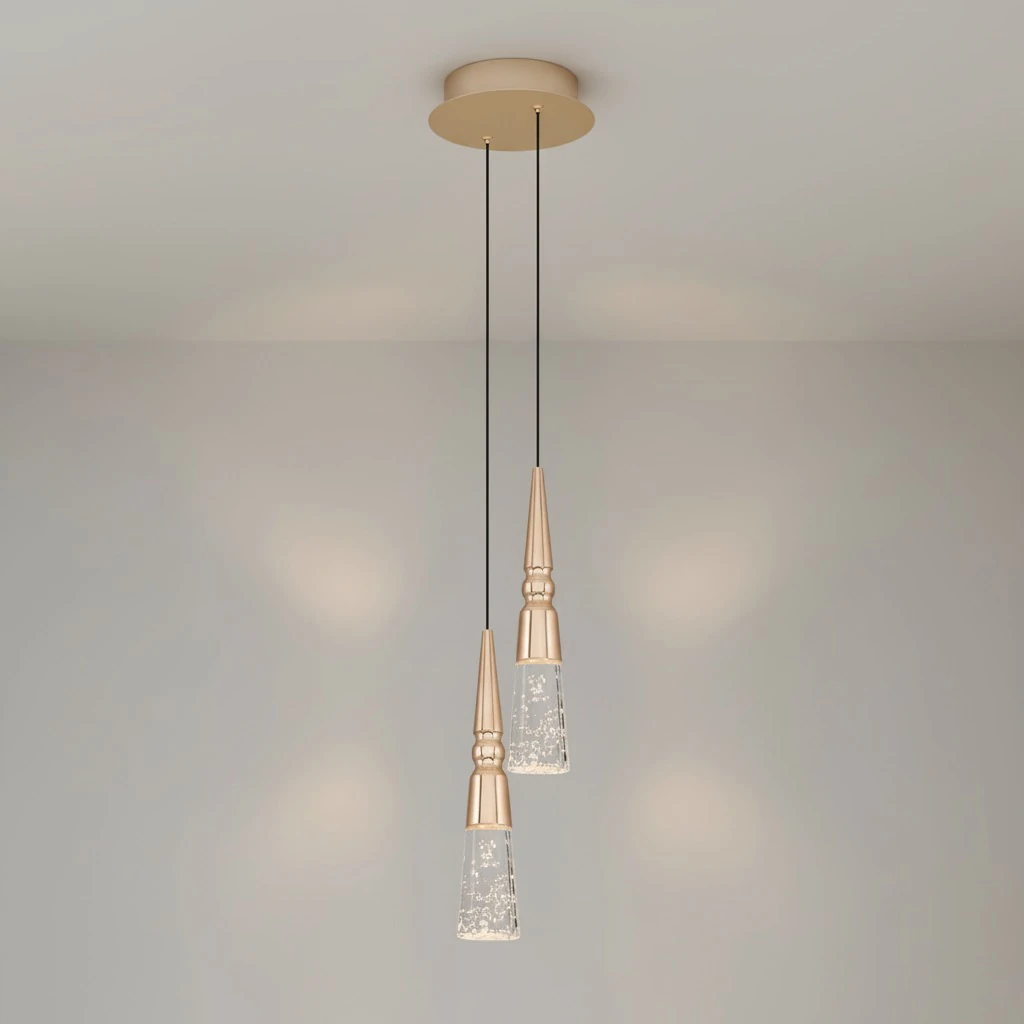 Özcan Aydınlatma 2790-1A 2'li Dekoratif Led Sarkıt Avize