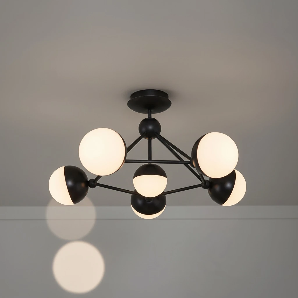 Özcan Aydınlatma 5673-6 6'lı Küre Camlı LED Plafonyer Avize