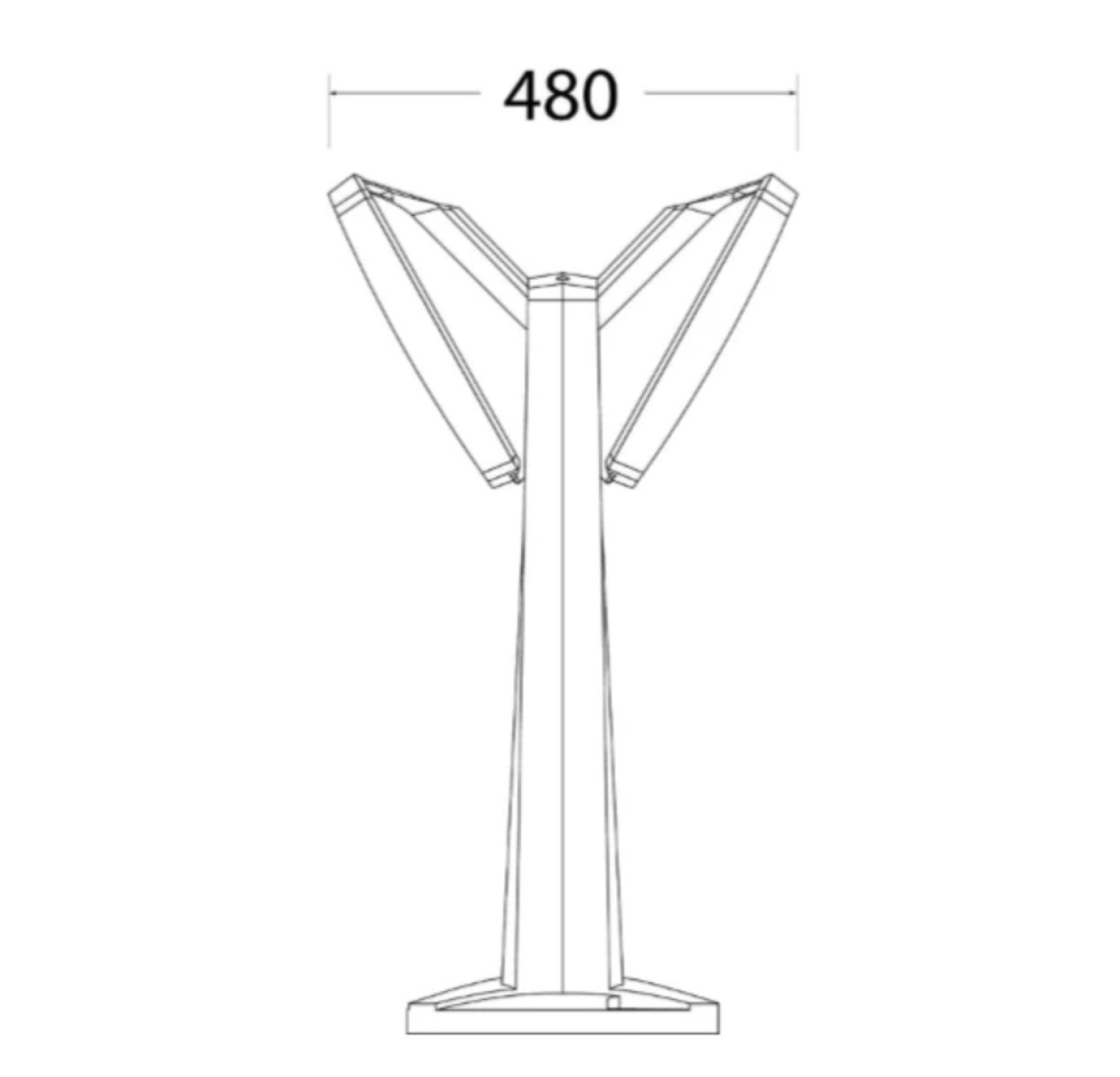 Fumagalli Minipinela 2L 643 mm Siyah Bahçe Armatür E27