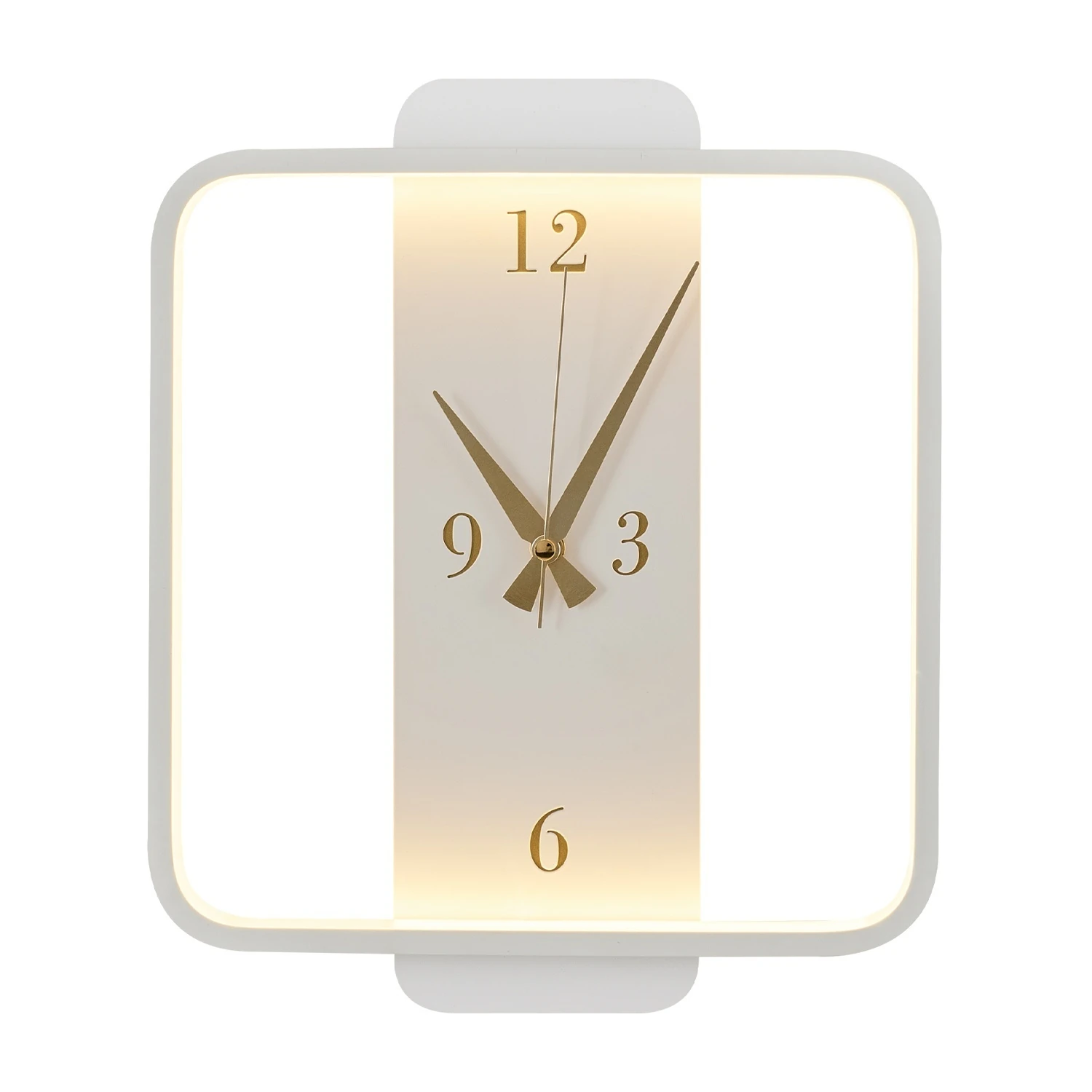 Özcan Aydınlatma Kare Led Duvar Saati - Beyaz