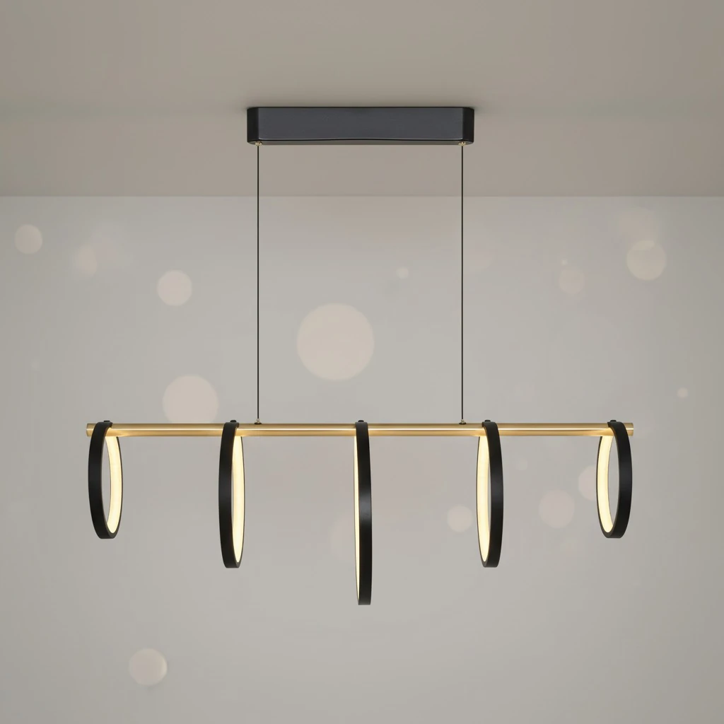 Özcan Aydınlatma 5713-5AS 5'li Sıralı LED Sarkıt Avize