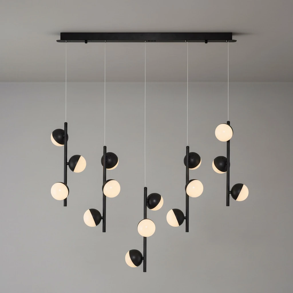 Özcan Aydınlatma 5675-15S 15'li Sıralı Küre Modern LED Avize