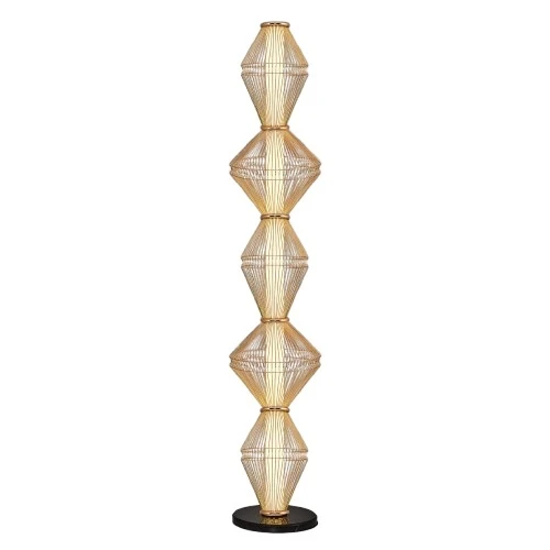 Özcan Aydınlatma Trian Large Dekoratif Kafesli Lambader - Sarı