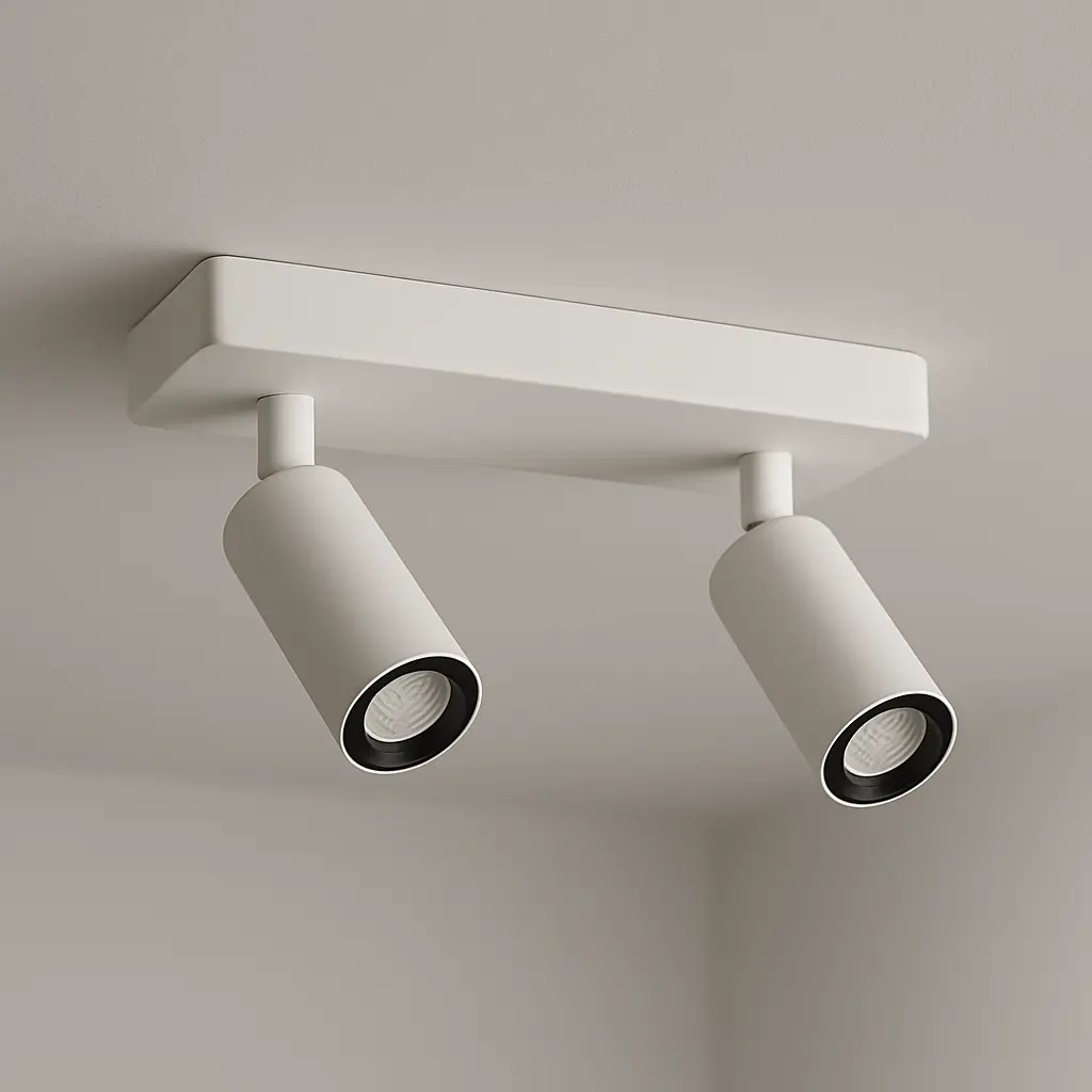 Jupiter 2 Li Sıva Üstü Hareketli Led Spot - Beyaz - Siyah