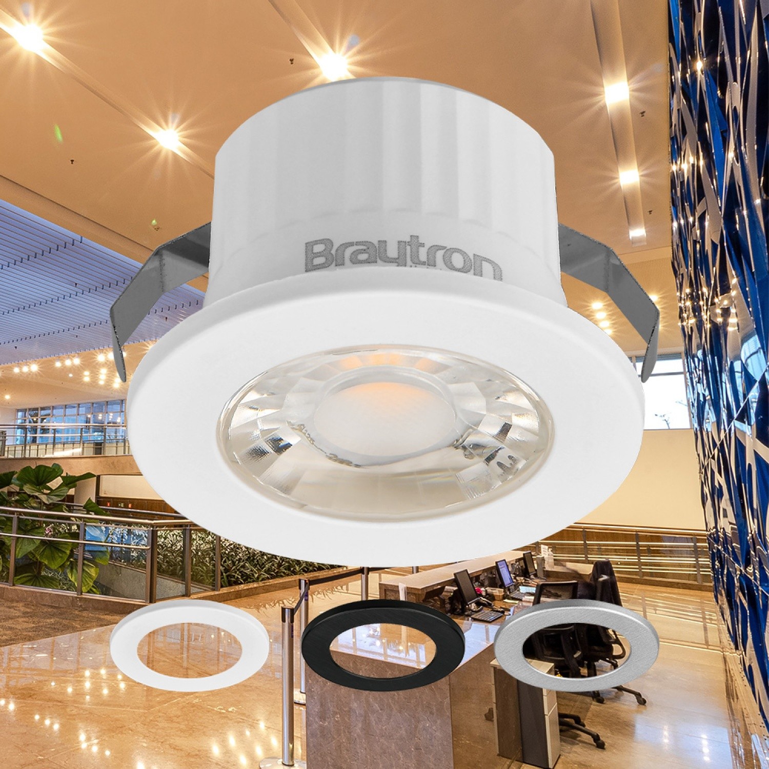 Braytron Mini 3W Beyaz Sıva Altı Led Spot 4000K