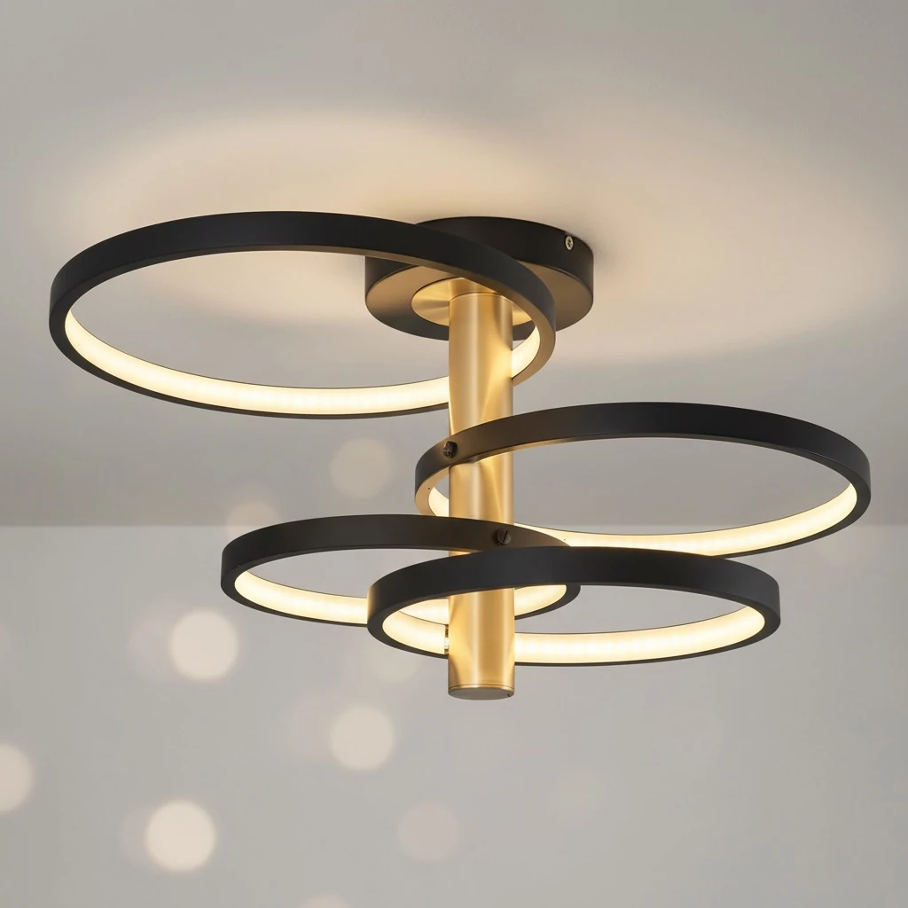 Özcan Aydınlatma 5713-4 4'lü Yuvarlak Led Armatür Avize