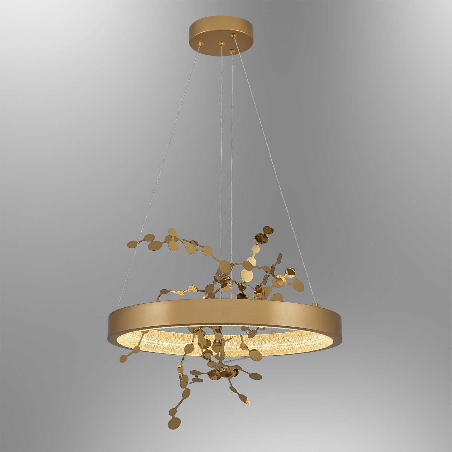 Özcan Aydınlatma 5705-1 Yuvarlak Figürlü 40 cm Led Avize