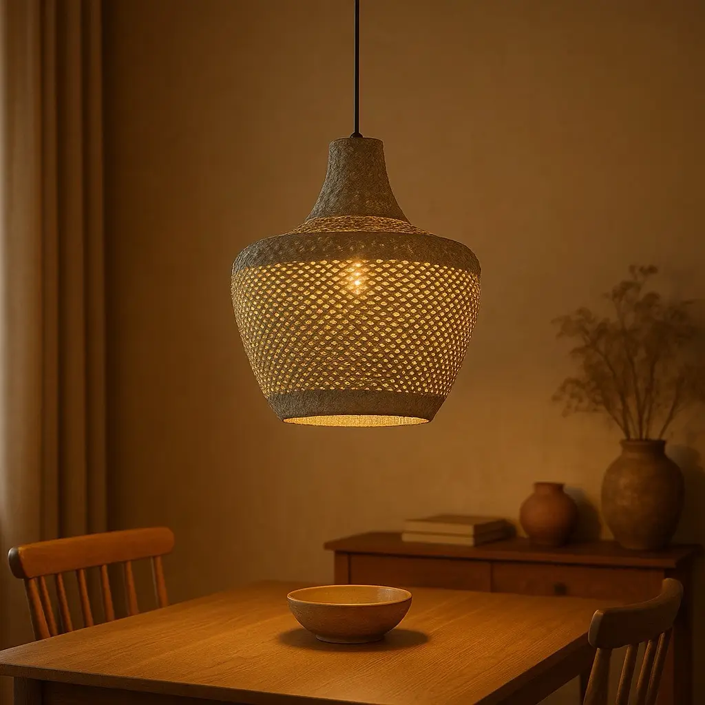 Özcan Aydınlatma 4461-23 Modern Hasır Sarkıt Avize - Naturel