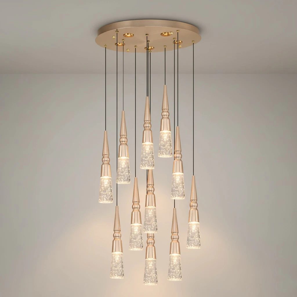 Özcan Aydınlatma 2790-11A Yuvarlak 11'li LED Sarkıt Avize