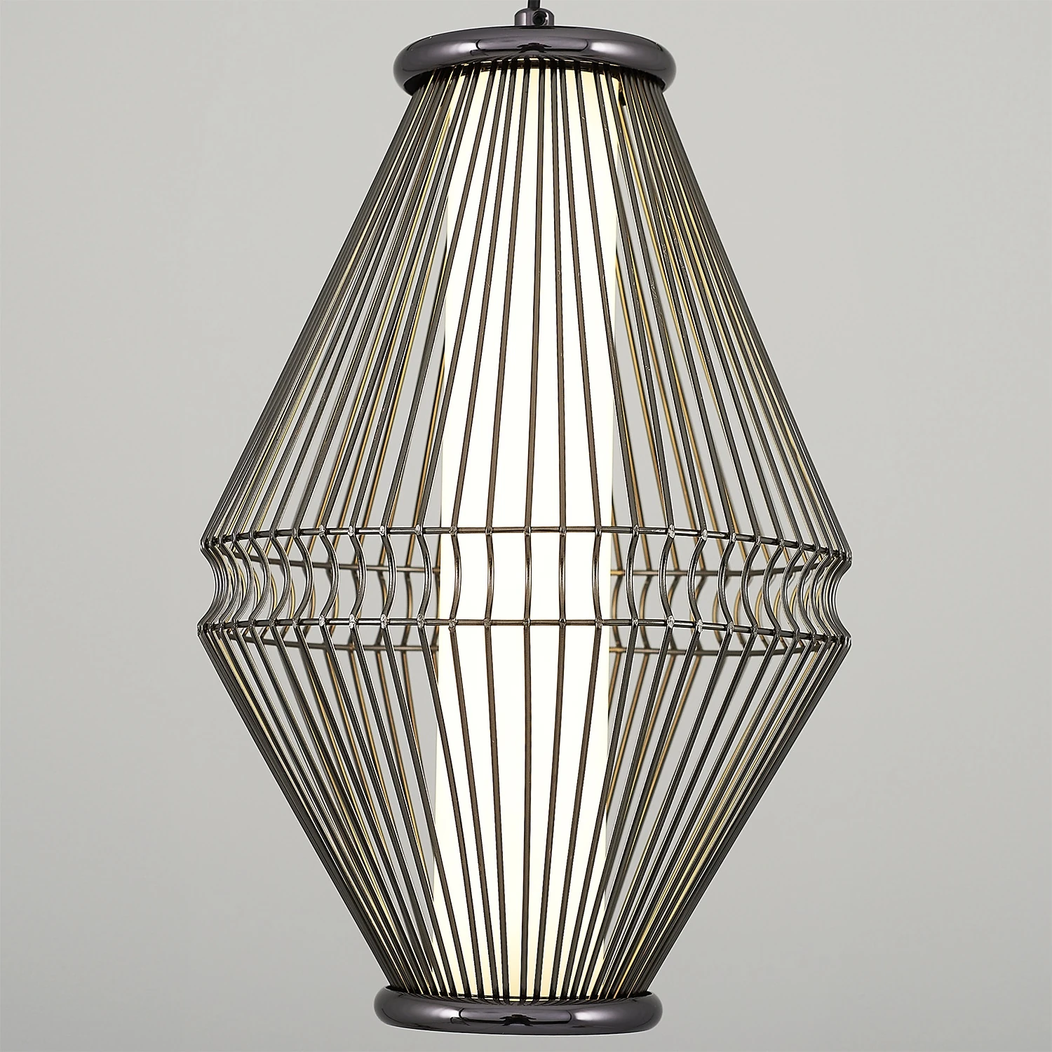 Özcan Aydınlatma Trian X Small Dekoratif Led Kafesli Sarkıt - Platin