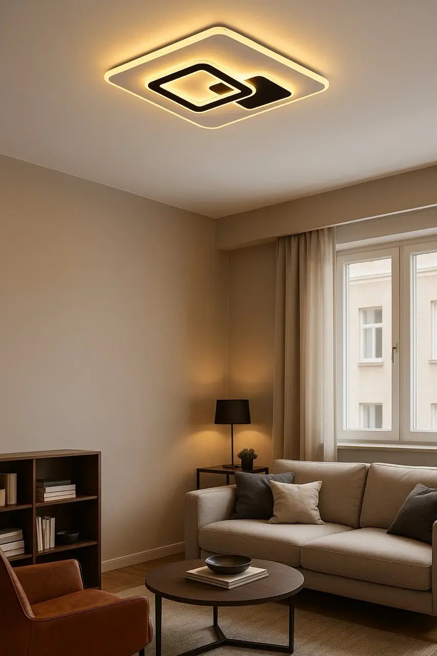 Özcan Aydınlatma 1413-3 Kare Led Plafonyer 3 Renk