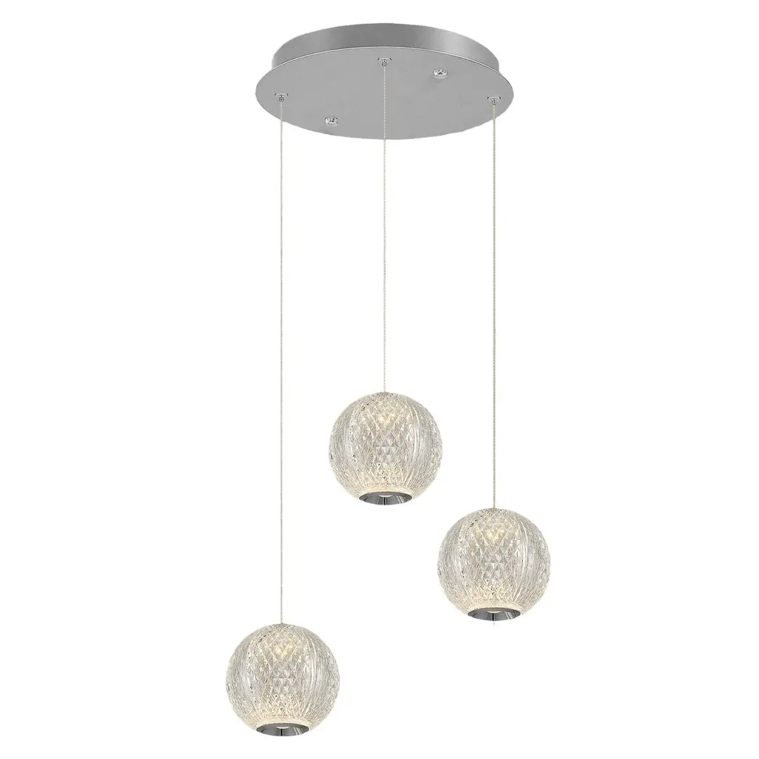 Özcan Aydınlatma 4134-3A 3'lü Merkür Led Sarkıt Avize | Sarkıt