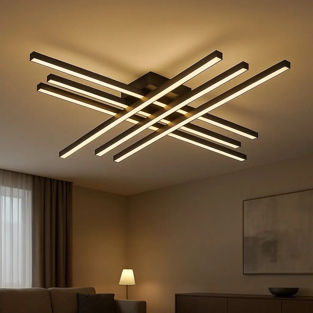 Özcan Aydınlatma 3151-2 Modern Çubuklu LED Plafonyer Avize