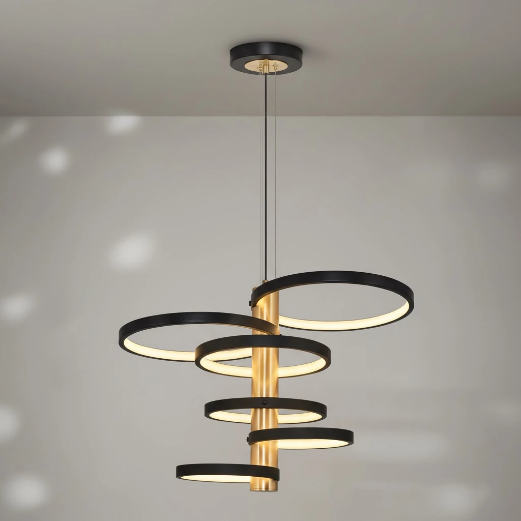 Özcan Aydınlatma 5713-6A 6'lı Yuvarlak Led Sarkıt Avize