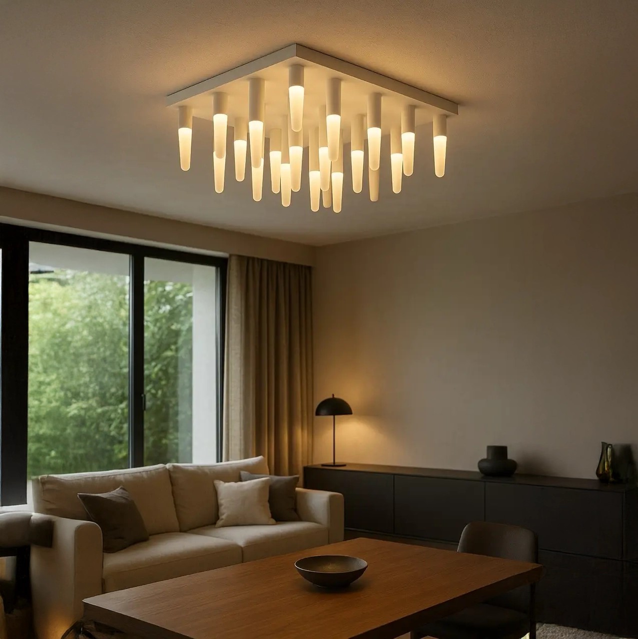 Özcan Aydınlatma 5360K-25 25'li Kare LED Armatür Avize
