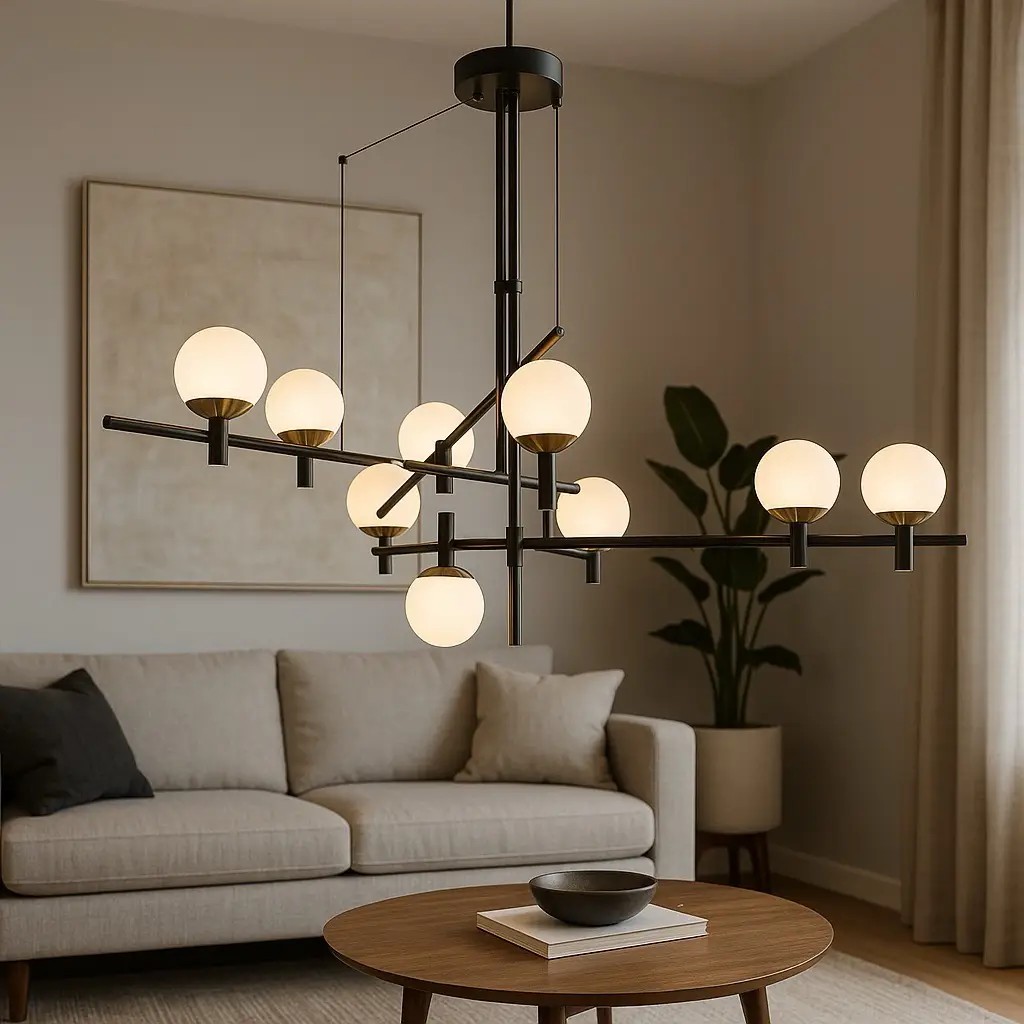 Özcan Aydınlatma 5037-9A 9'lu Dekoratif Led Avize