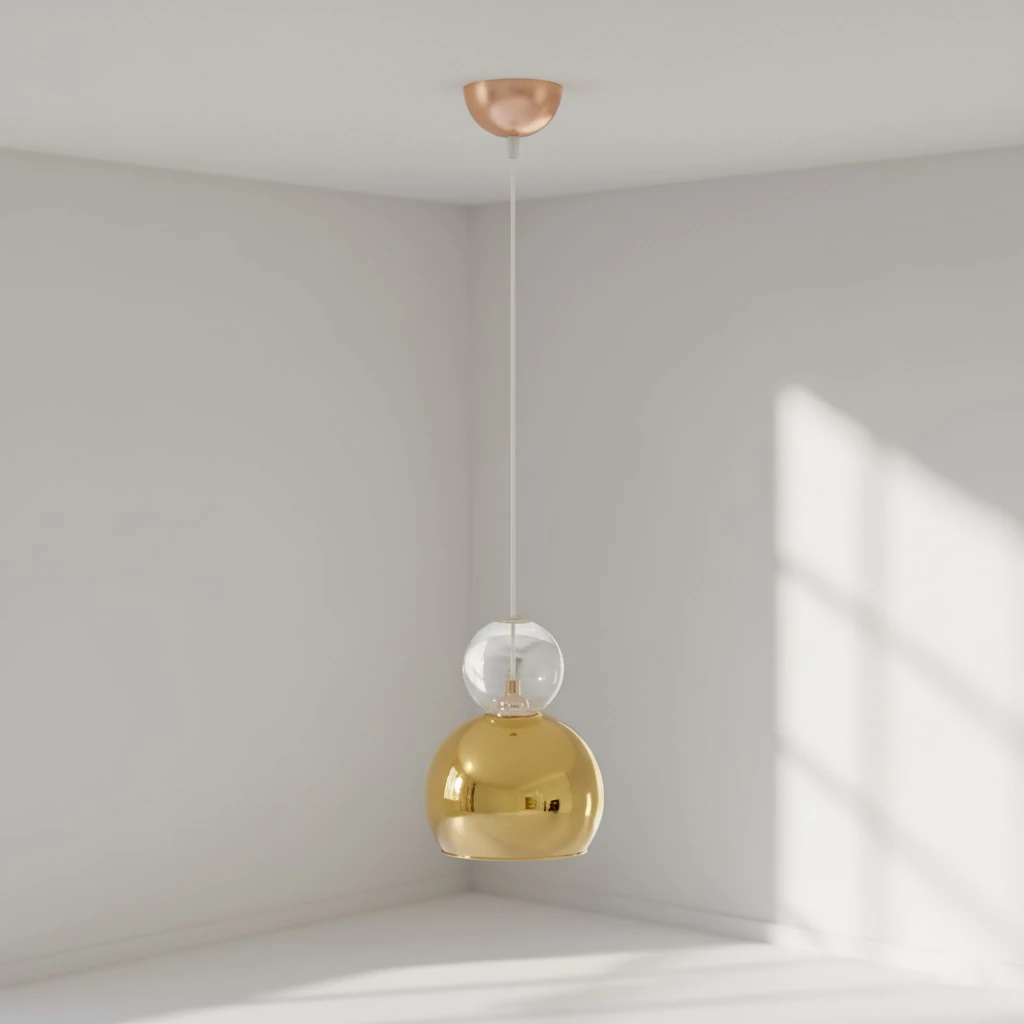 Özcan Aydınlatma 5680A-1A Tekli Çift Renk Sarkıt Avize