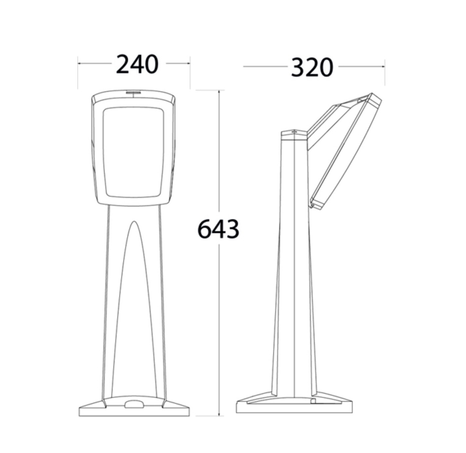 Fumagalli Minipinela 1L 643 mm Bahçe Armatür E27