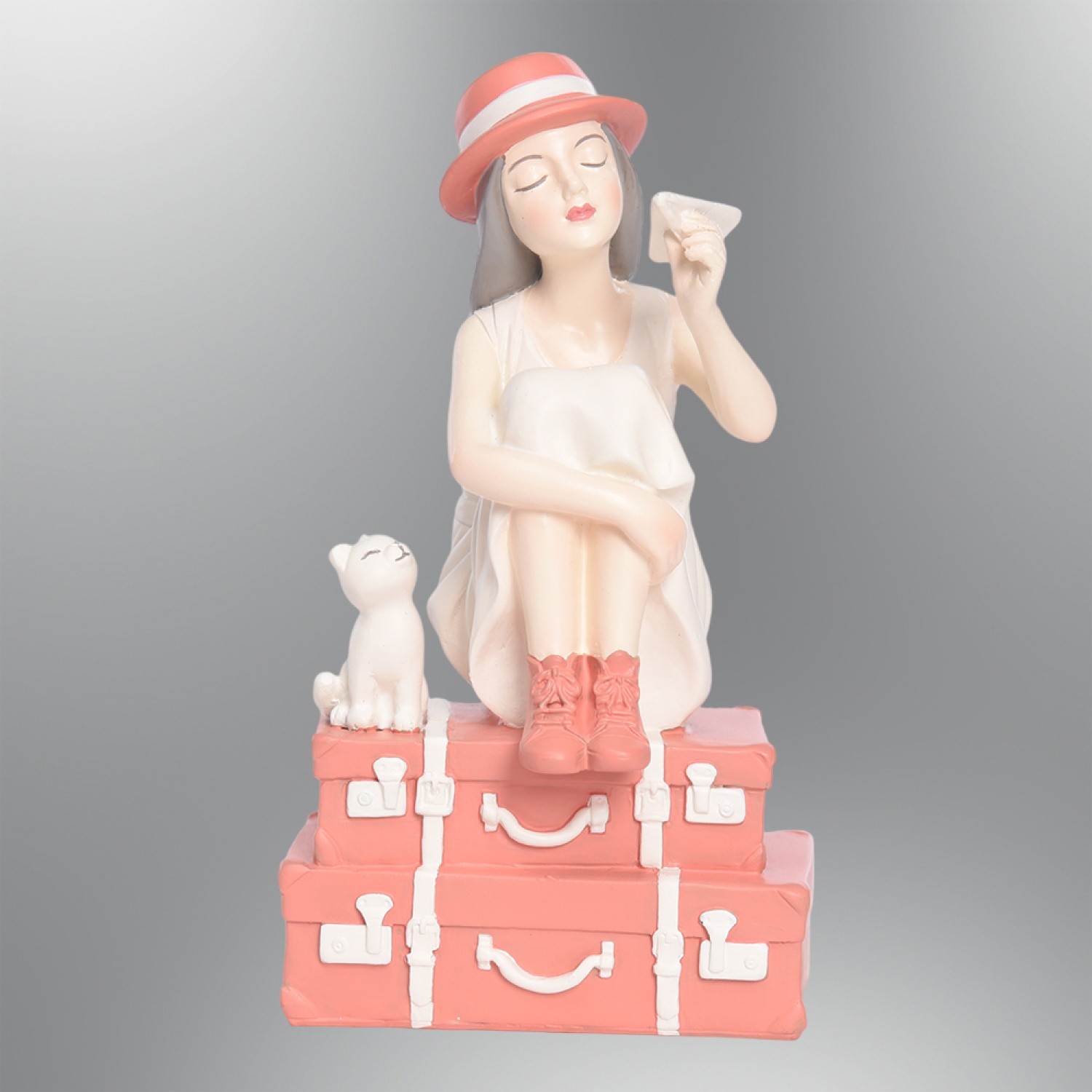 Özcan Aydınlatma 1312-3 Leydi Bavul Biblo 18 cm