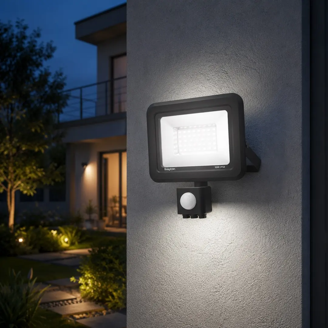 Braytron 30W Led Projektör Sensörlü 6500K