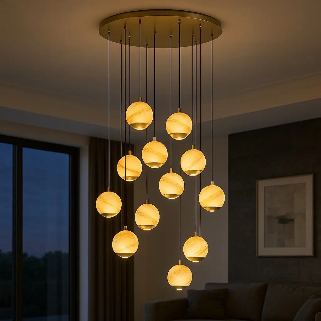 Özcan Aydınlatma 3108-10A 13'lu Dekoratif Led Avize