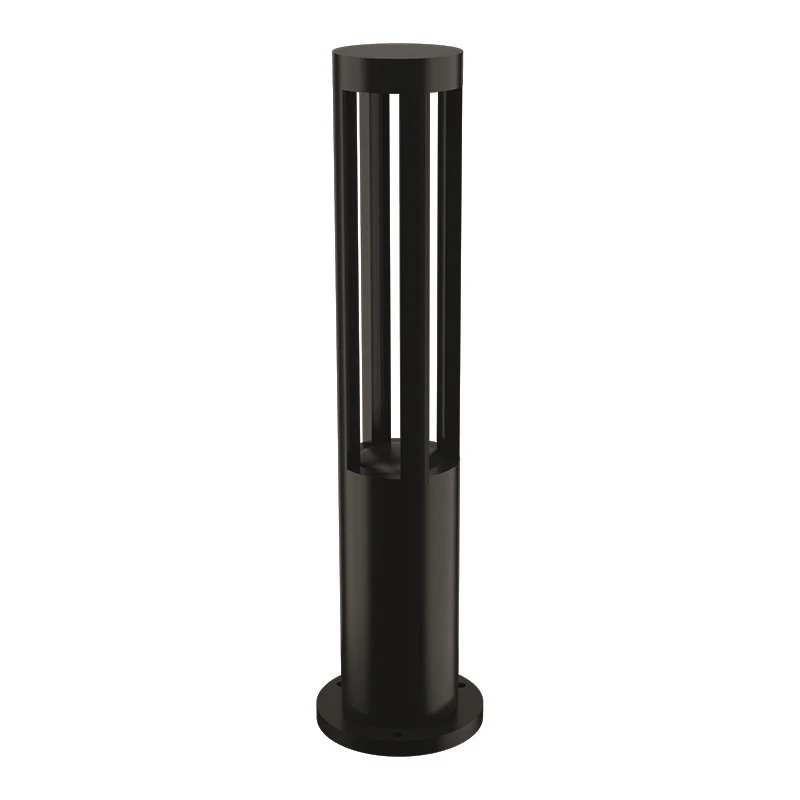 7W - 800 mm Silindir Bahçe Led Direk Siyah