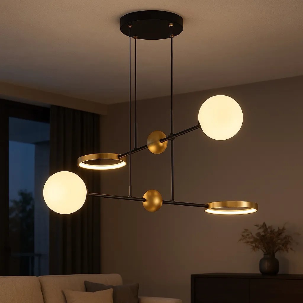 Özcan Aydınlatma 3111-2 Modern 2'li Led Sarkıt Avize