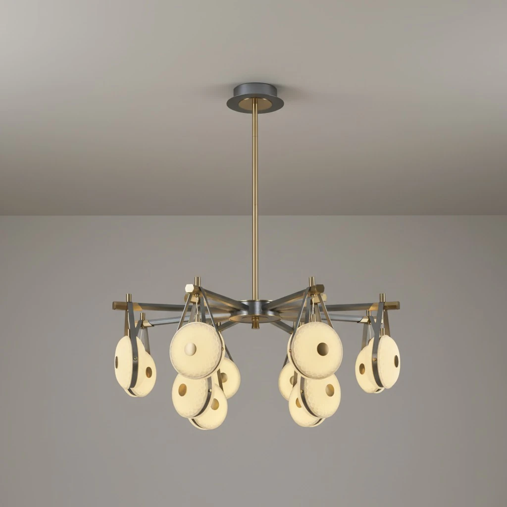 Özcan Aydınlatma 5711-12A 12'li Yuvarlak Led Avize