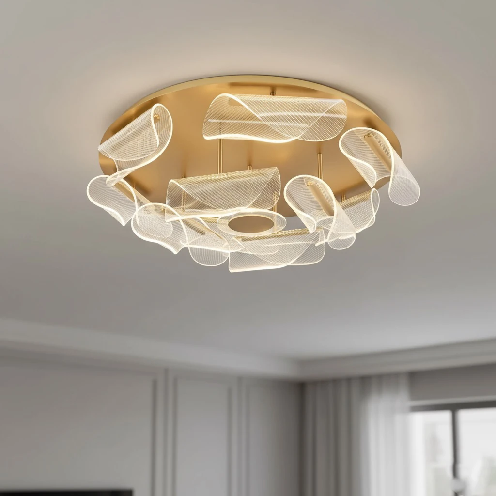 Özcan Aydınlatma 4333-3 Modern Büyük Boy LED Plafonyer Avize