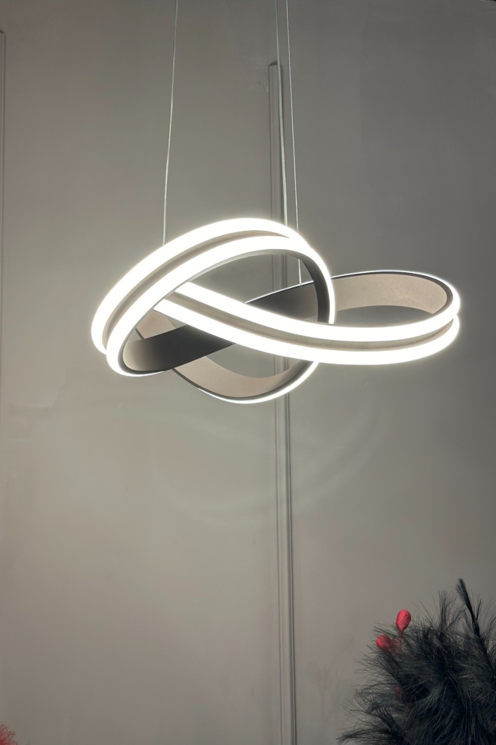 Modesco Kigoma Tekli Modern Led Avize - Kahve