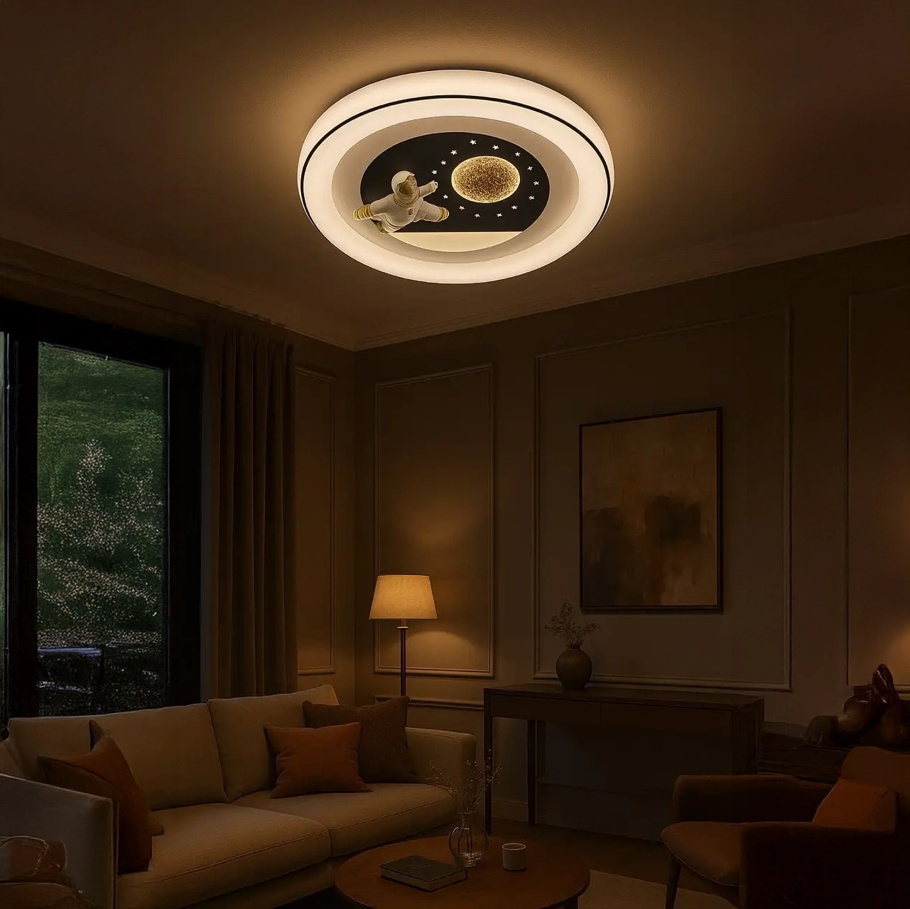 Özcan Aydınlatma 1410-07 Yuvarlak 50 cm LED Armatür Avize
