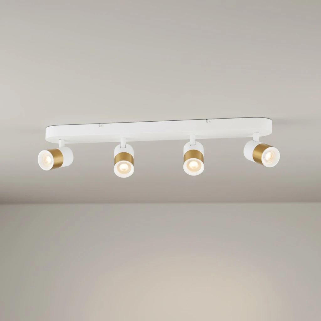 Modesco Colombo Yuvarlak 4'lü Sıva Üstü Hareketli Spot