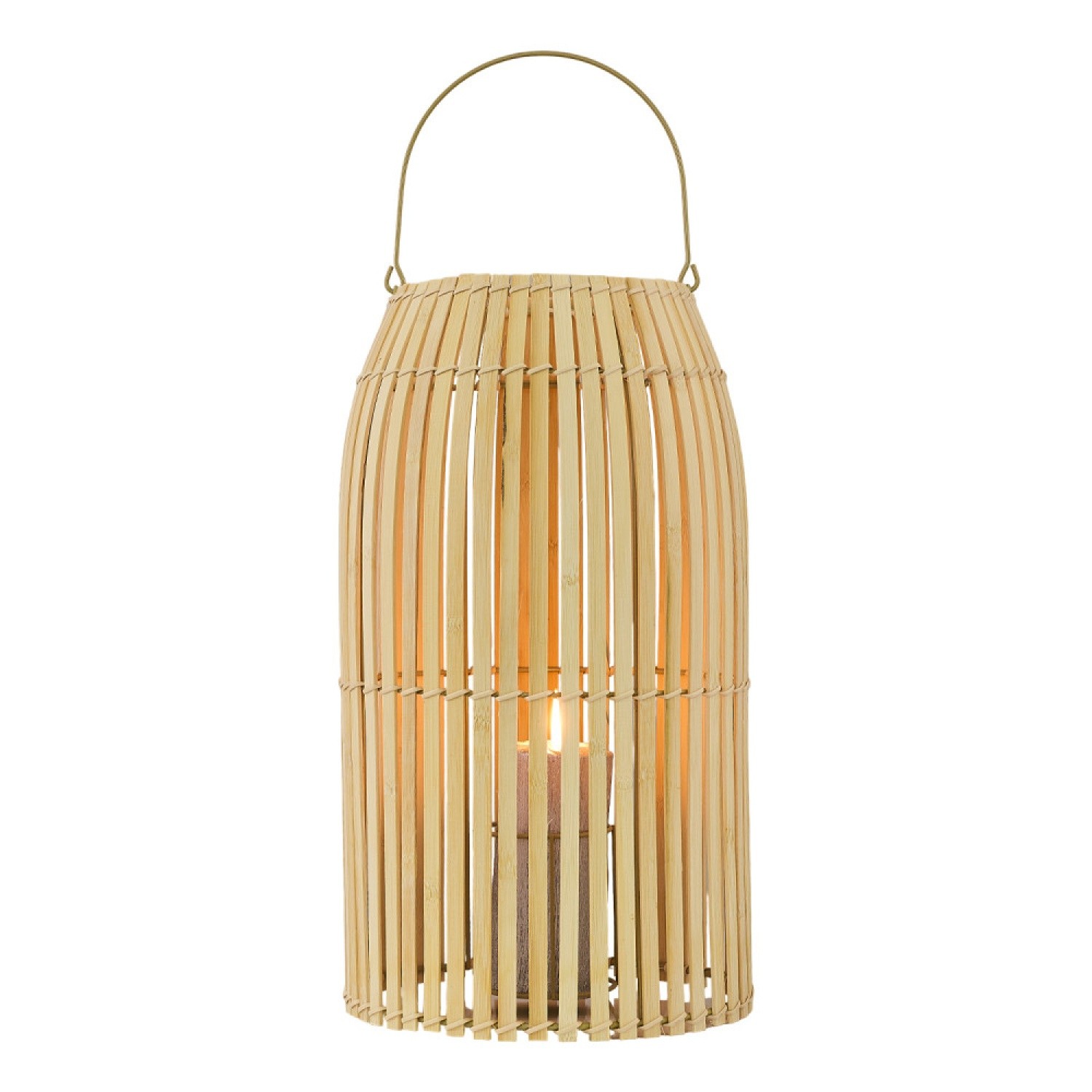 Özcan Aydınlatma 1016-2 Dekoratif 25 cm Bambu Mumluk