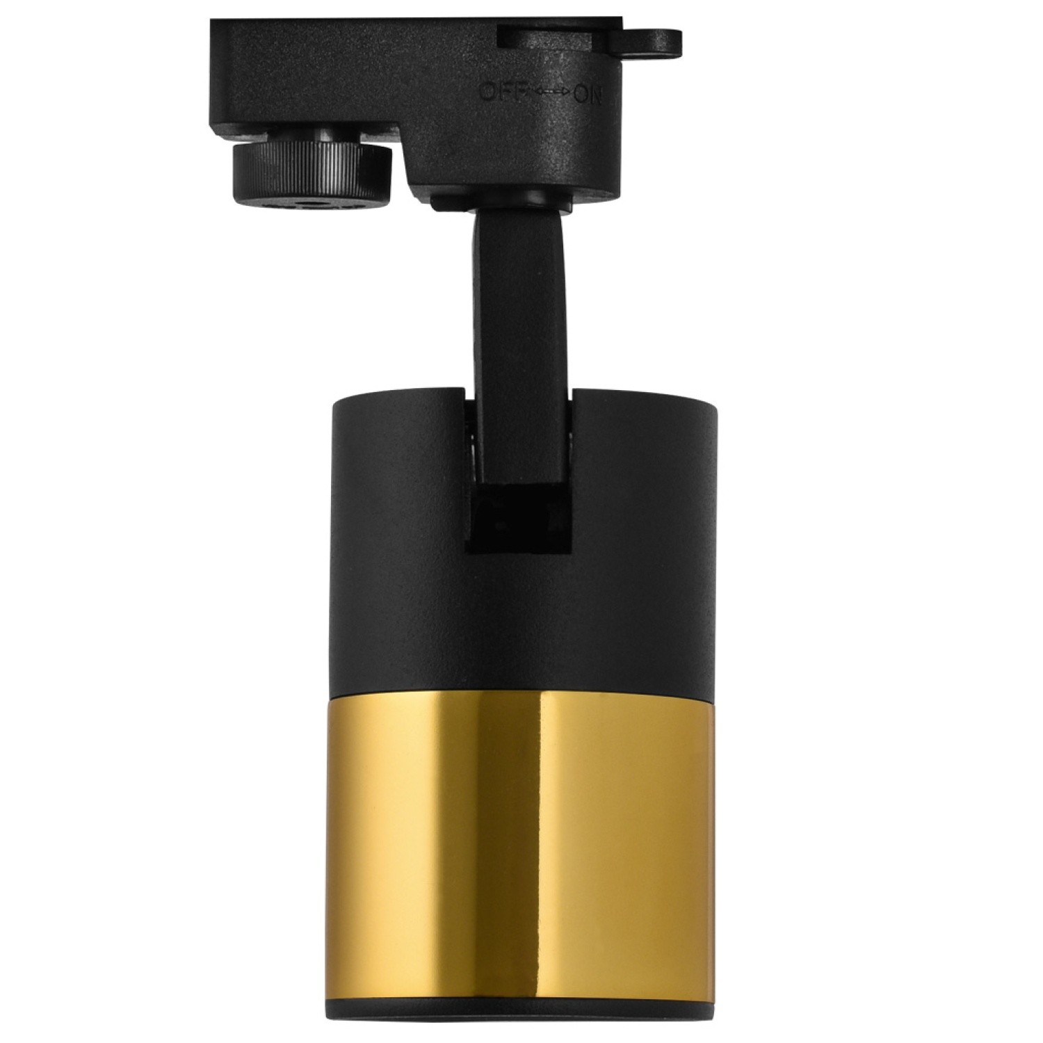 Modesco Samui Monofaze Soketli Yuvarlak Ray Spot - Siyah - Gold