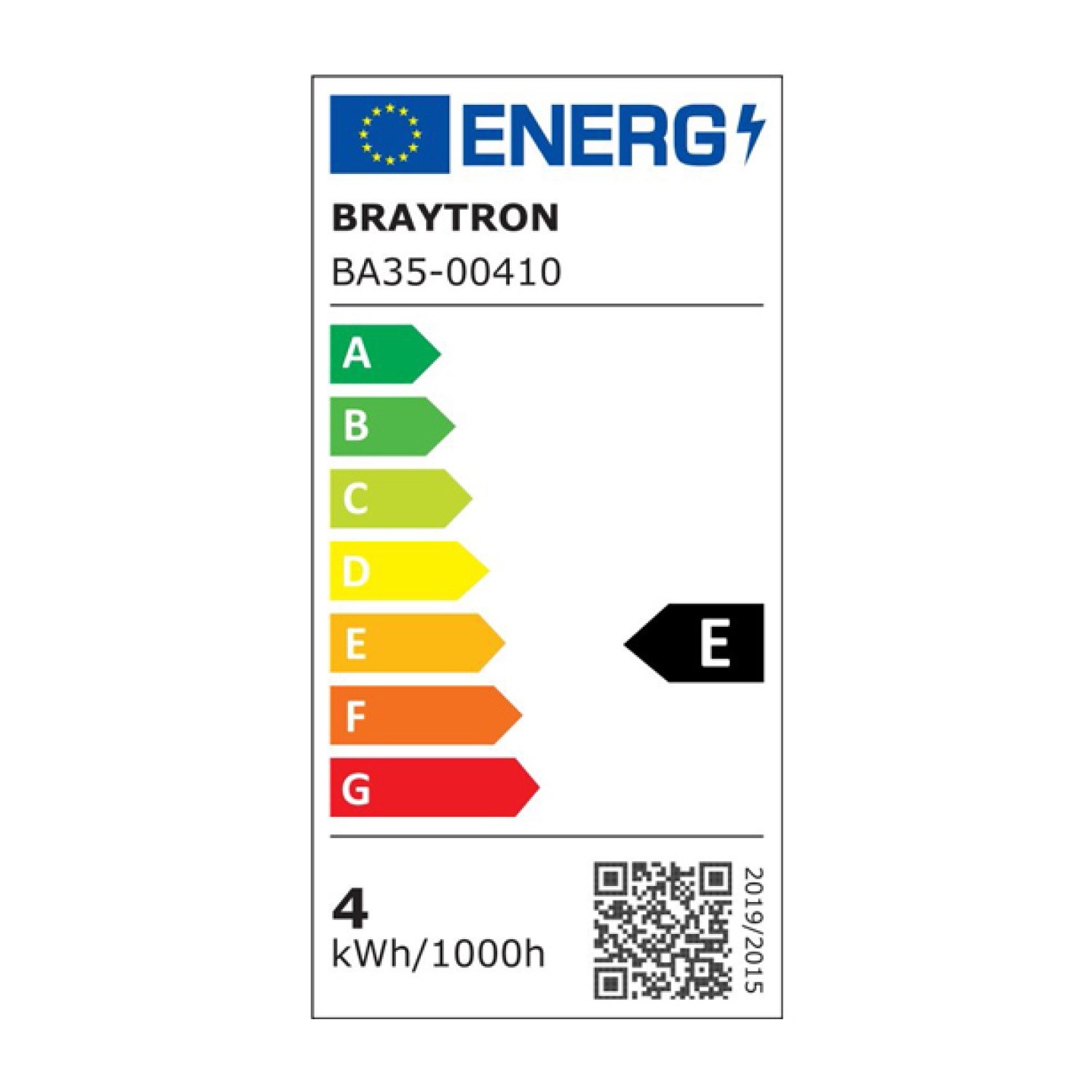 Braytron 4W C35 E14 2700K Kıvrık Mum Led Ampül